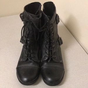 G by Guess studded combat boots vegan leather